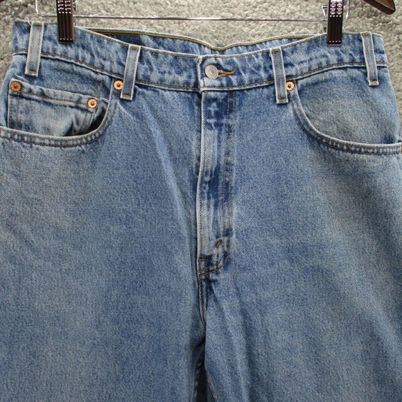 Vintage Levi's 505 Jeans Men's 36x30 Regular Fit Straight Leg Light Wash 90s - Picture 2 of 13